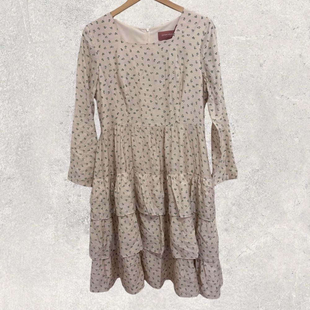 Jessakae floral tiered midi dress NWT